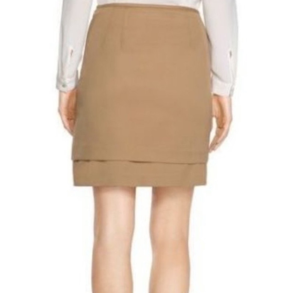 White House Black market Brown tiered mini skirt. - Picture 2 of 4